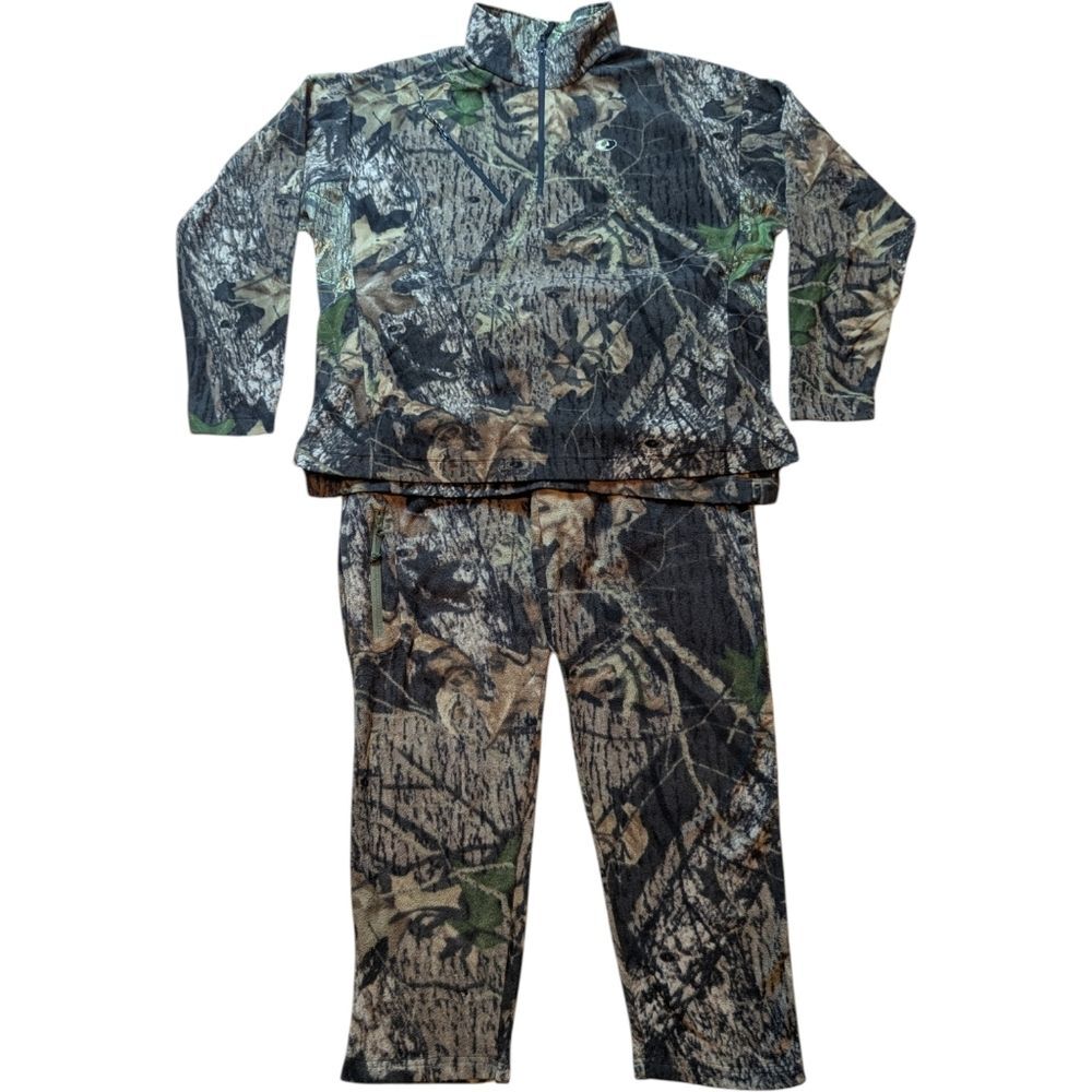 Mossy Oak Fleece Top And Pants Size 2XL